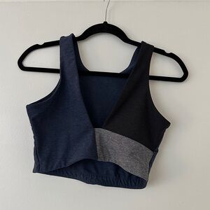 Outdoor voices SET - leggings and bra. blue navy. size M